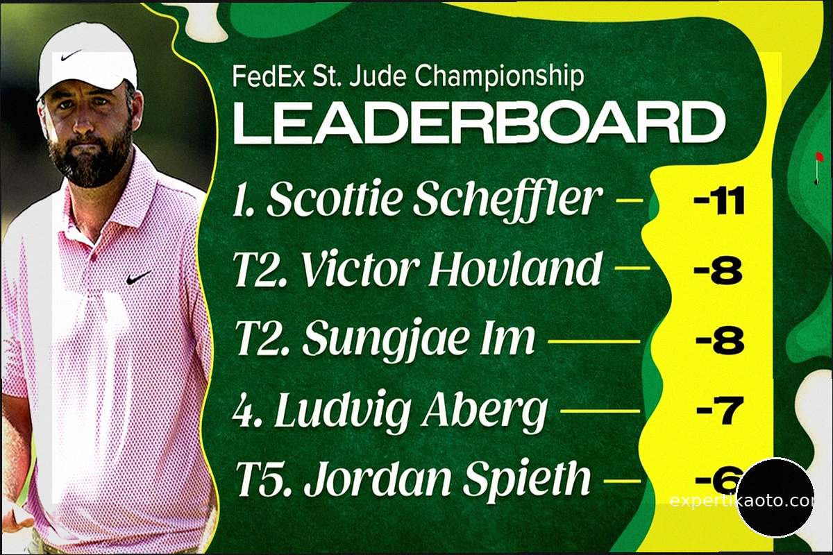 FedEx St. Jude Championship 2026: Лидеры, Результаты и Статистика игроков на 2-й день